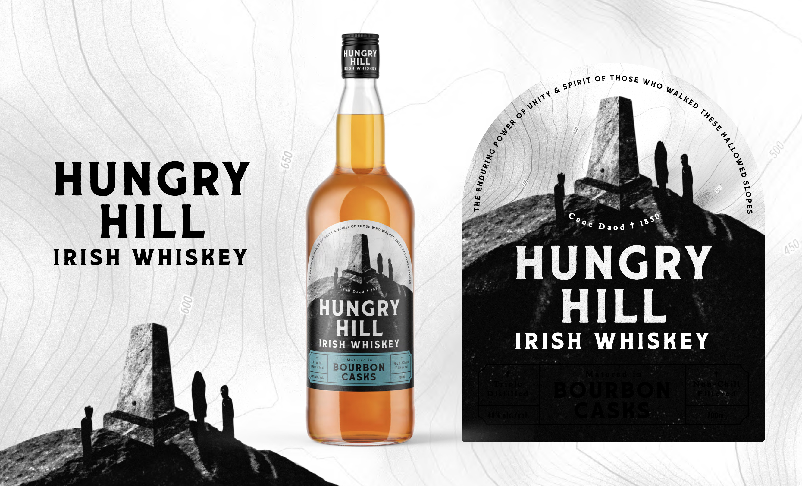 Hungry Hill Irish Whiskey label artwork